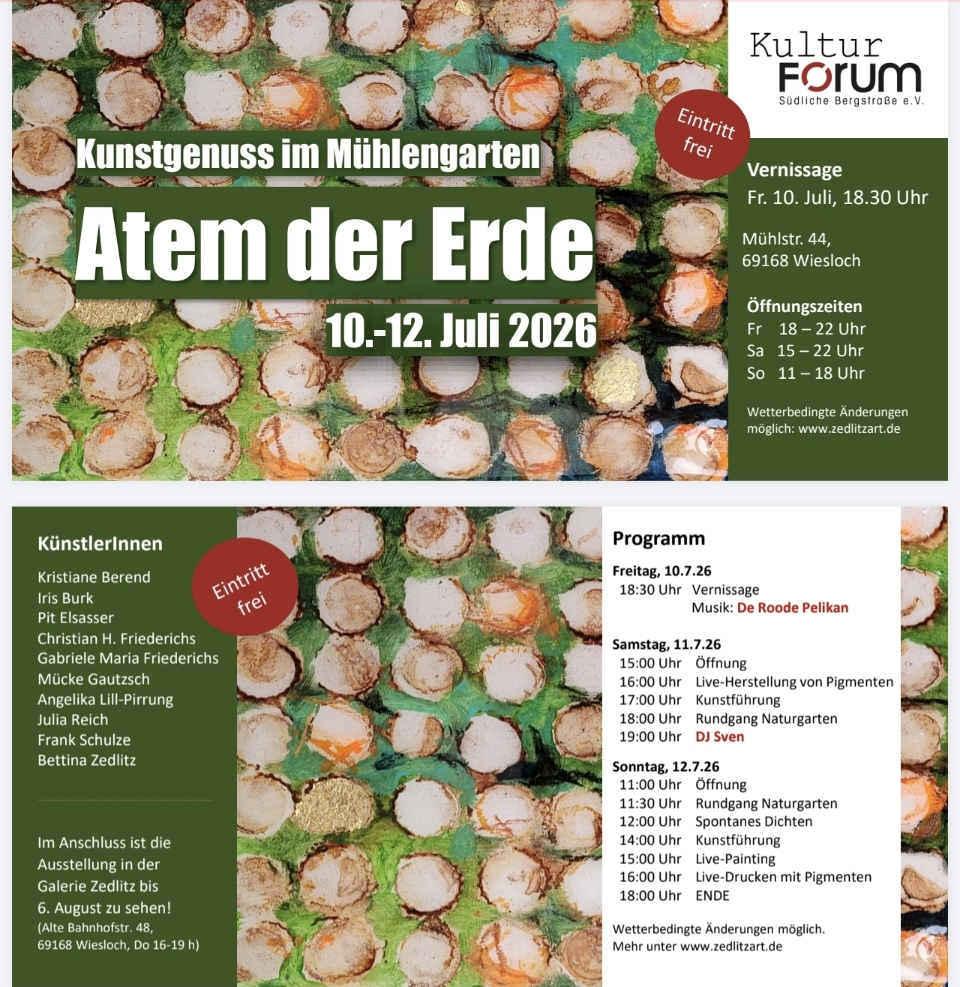 Kunstgenuss im Mühlgarten